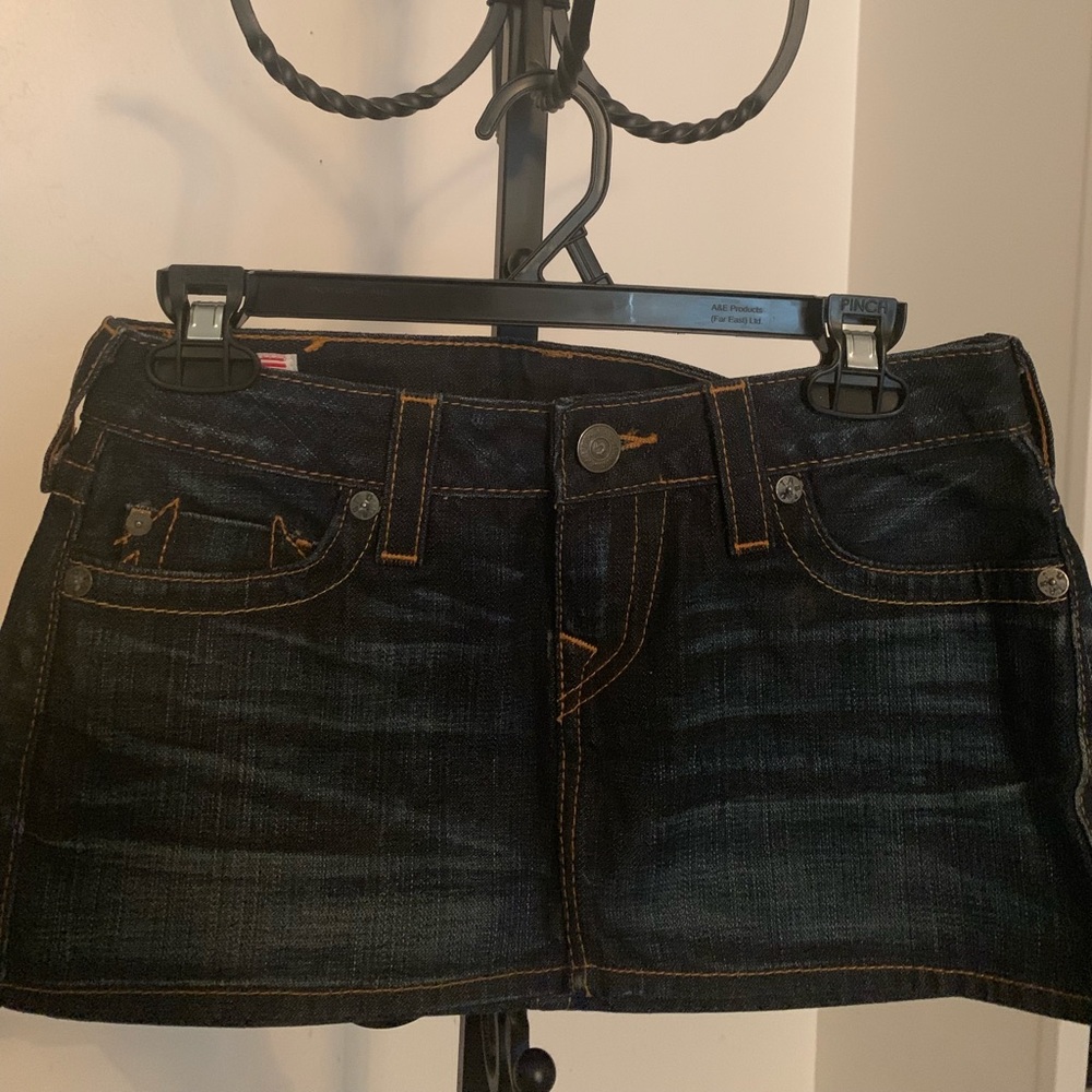 True Religion micro mini skirt